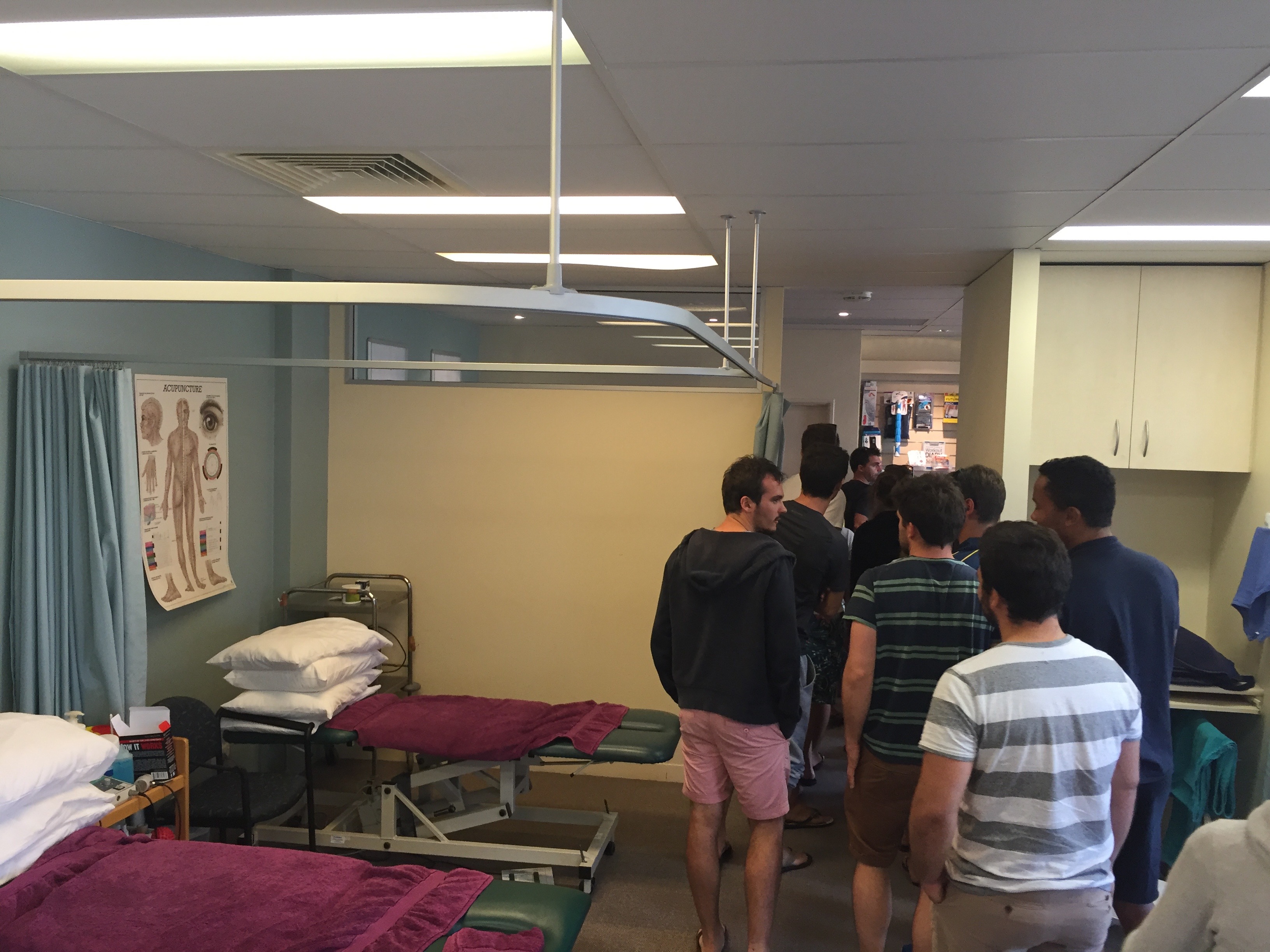 Perth 2015 - Visite d'un cabinet de physiothérapie australien